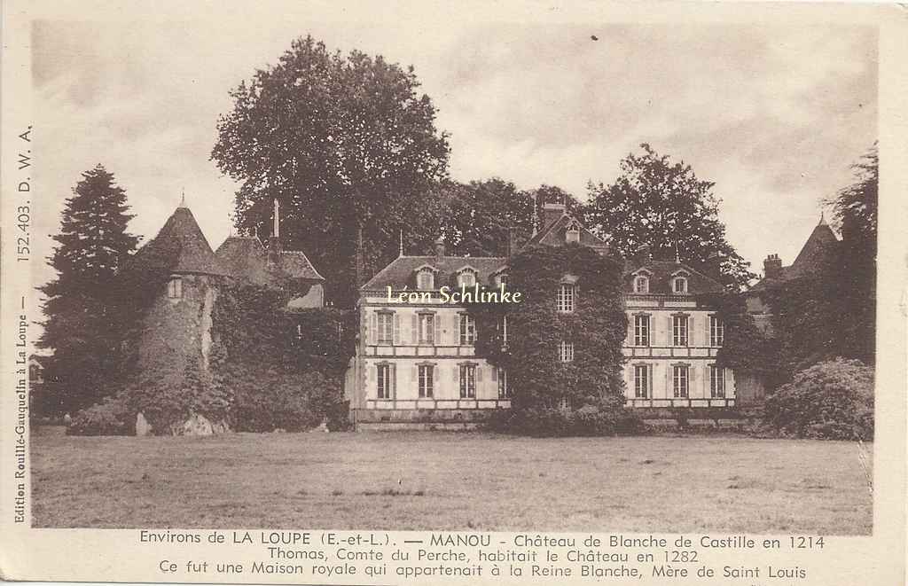 28- Manou - Château de Blanche de Castille (Rouillé-Gauquelin