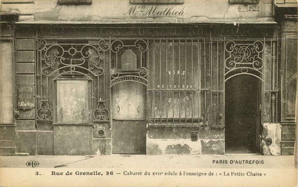 3 - Rue de Grenelle, 36
