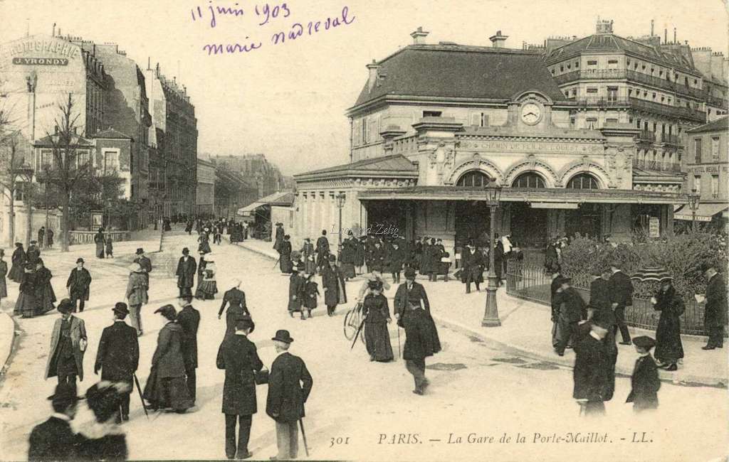 301 - PARIS - La Gare de la Porte-Maillot