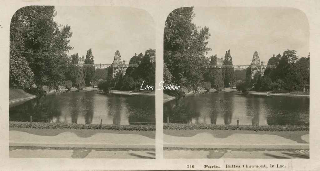 316 - Paris - Buttes Chaumont, le Lac