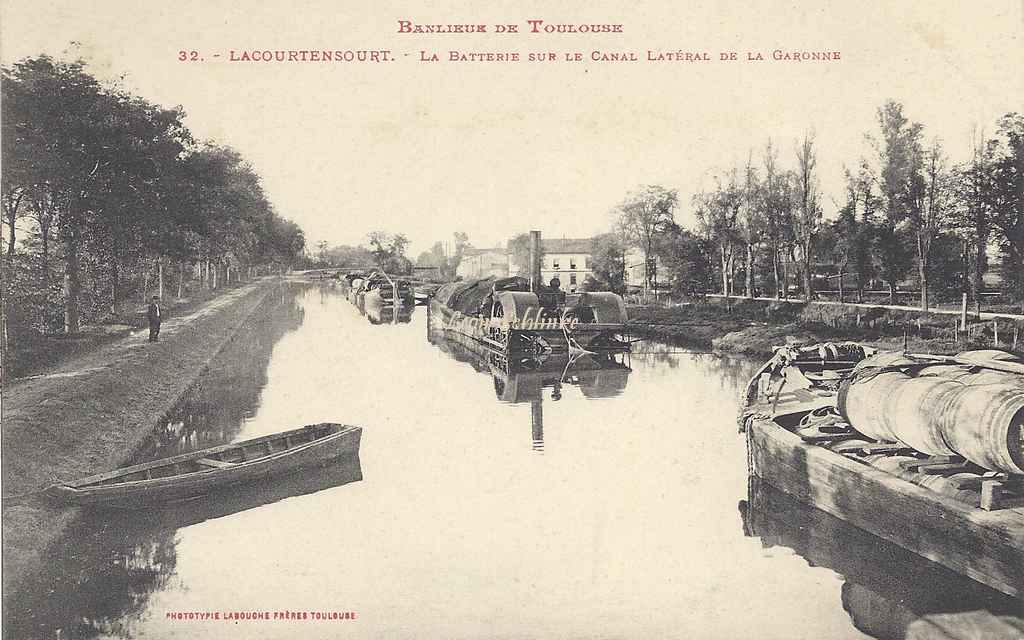 32 - Lacourtensourt - La Batterie sur le Canal latéral de la Garonne