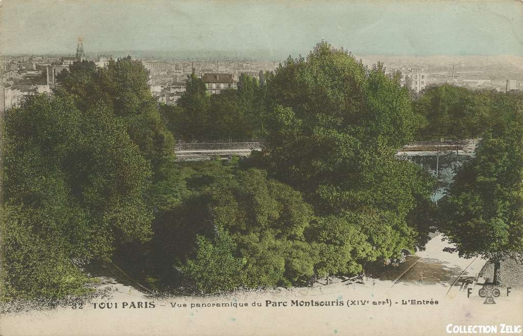 32 - Vue panoramique du Parc Montsouris - L'Entrée