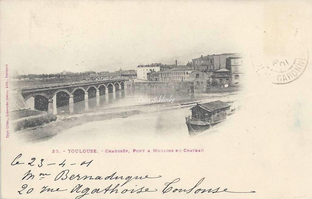 33 - Chaussée du Pont - Moulins du Château