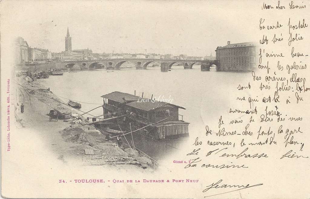 34 - Quai de la Daurade & Pont Neuf