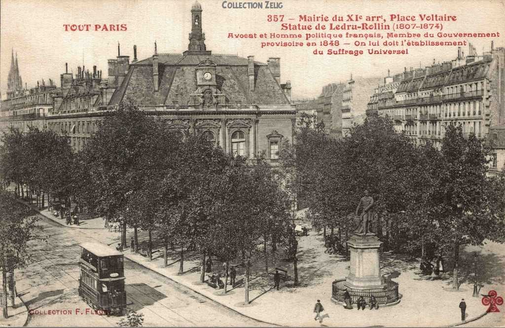 357 - Mairie du XI° arrt - Place Voltaire