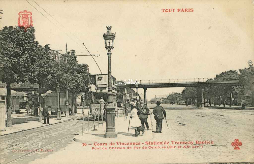 36 - Cours de Vincennes - Station de Tramway Banlieue