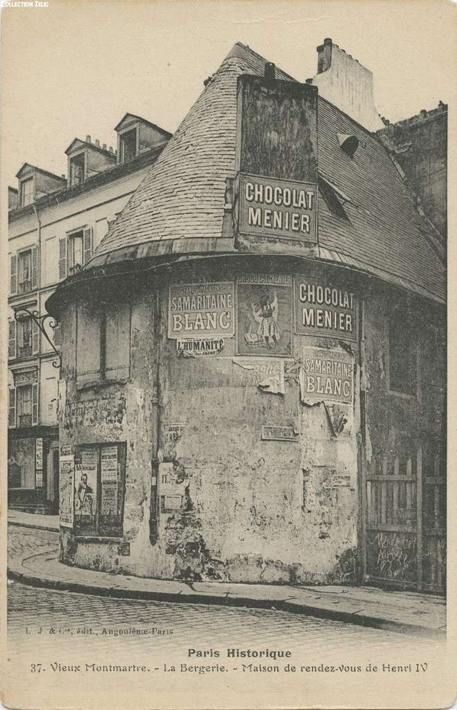 37 - Vieux Montmartre - La Bergerie, Maison de Rendez-vous de Henri IV