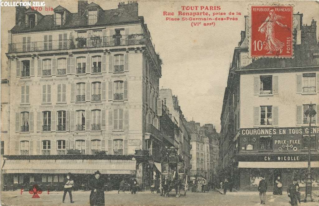 370 bis - Rue Bonaparte prise de la Place Saint-Germain-des-Prés