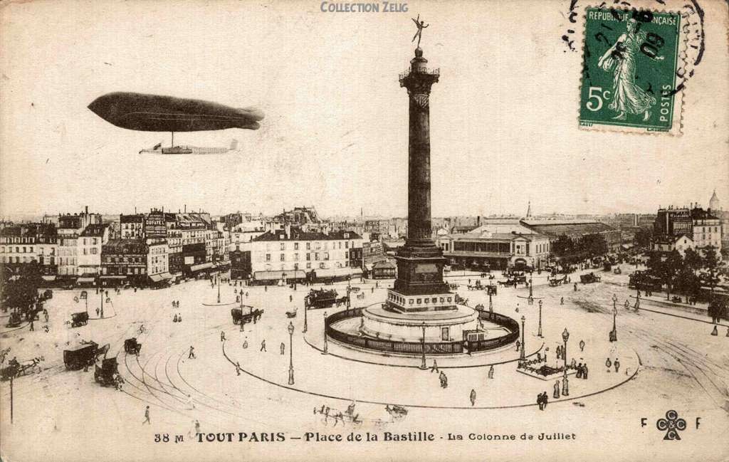 38 M - Place de la Bastille - La Colonne de Juillet