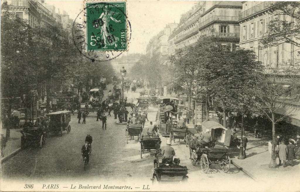 386 - PARIS - Le Boulevard Montmartre