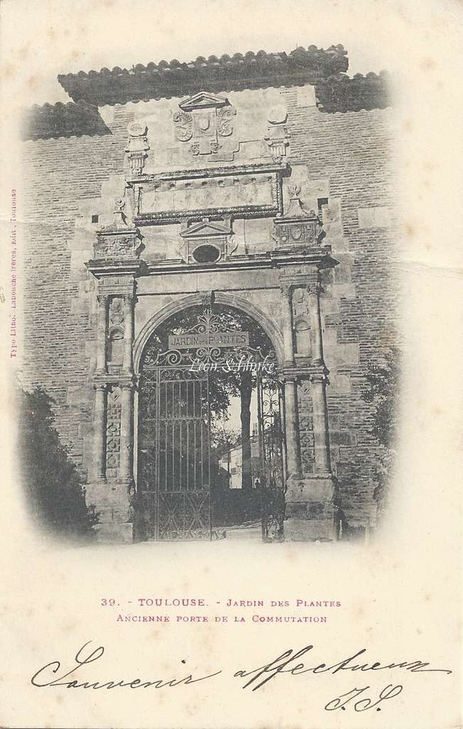 39 - Jardin des Plantes, ancienne porte de la Commutation