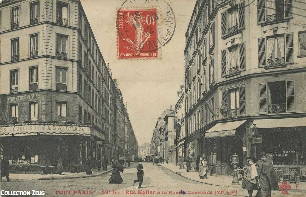 391 bis - Rue Keller à la Rue de Charonne