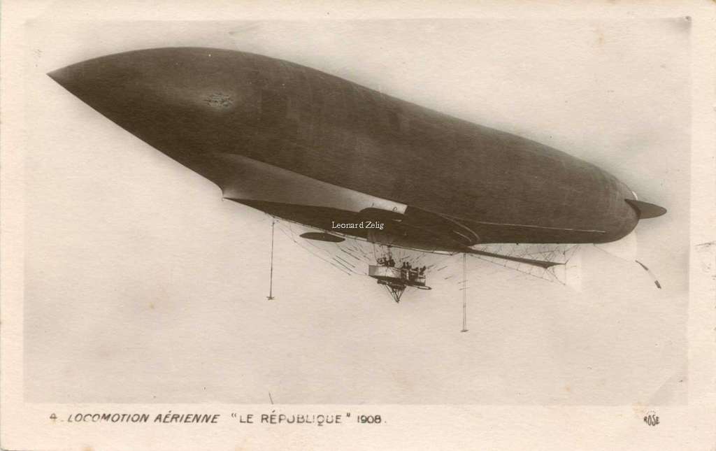 4 - Locomotion Aérienne - Le République 1908