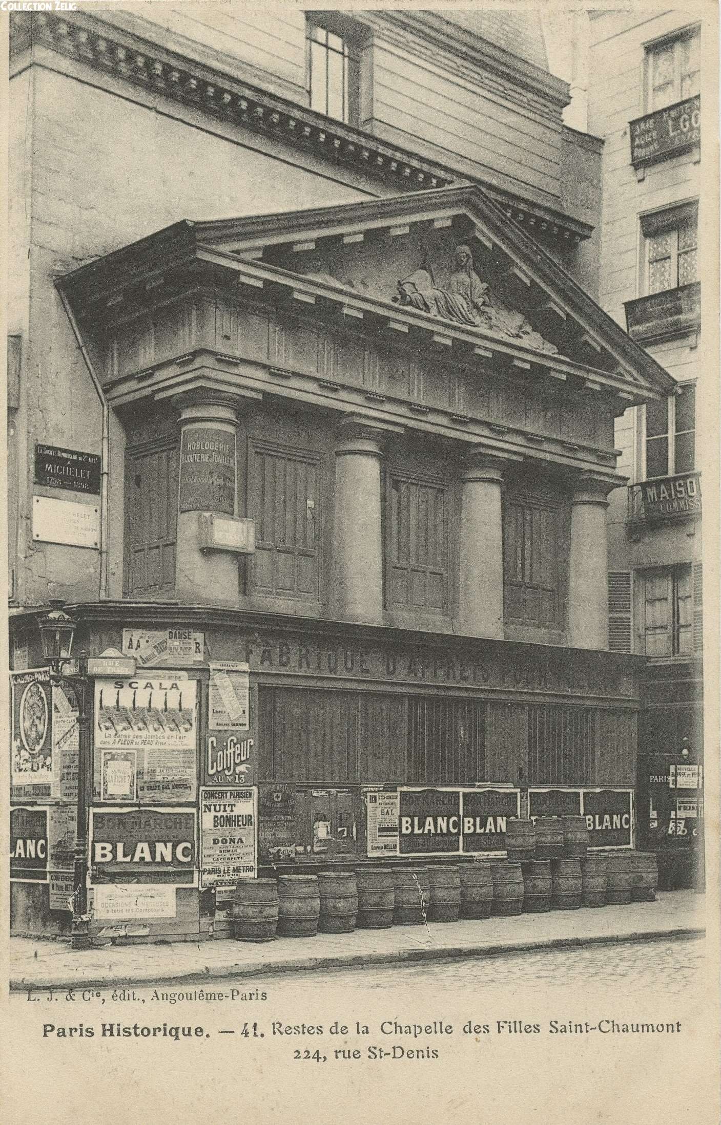 41 - Restes de la Chapelle des Filles Saint-Chaumont, 224 rue St-Denis