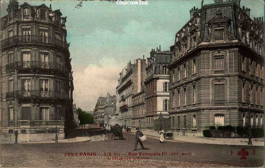 418 bis - Rue François Ier à l'Avenue d'Antin