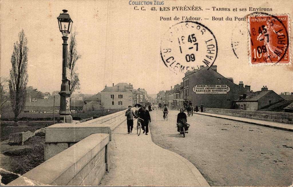 43 - TARBES - Pont de l'Adour et Bout du Pont