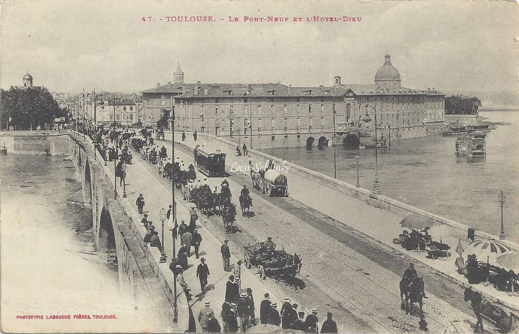 47 - Le Pont Neuf et l'Hôtel-Dieu
