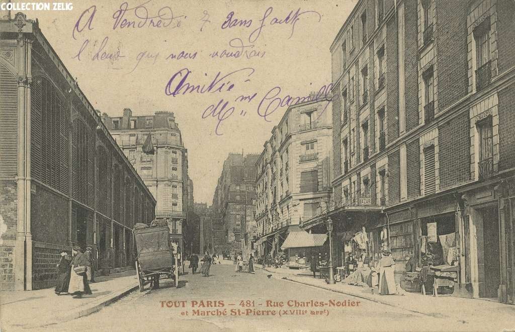 481 - Rue Charles-Nodier et Marché Saint-Pierre
