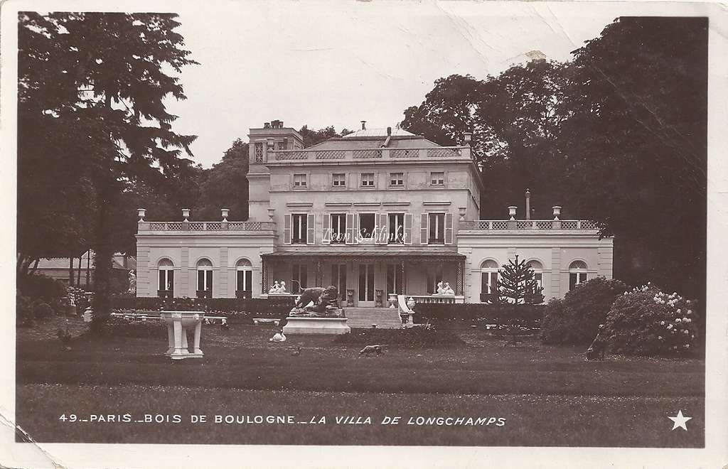 49 - Bois de Boulogne  - La Villa de Lonchamps