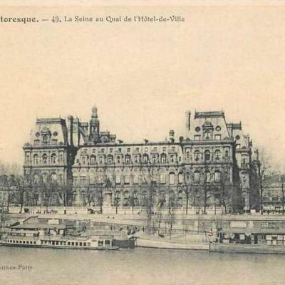 49 - La Seine au Quai de l'Hôtel de Ville