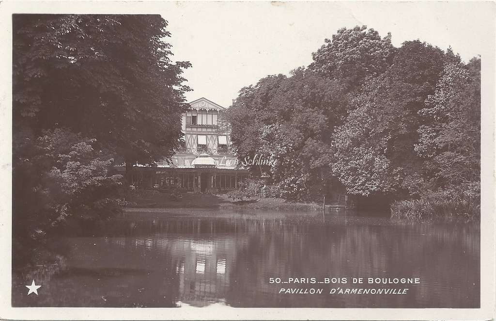 50 - Bois de Boulogne - Pavillon d'Armenonville