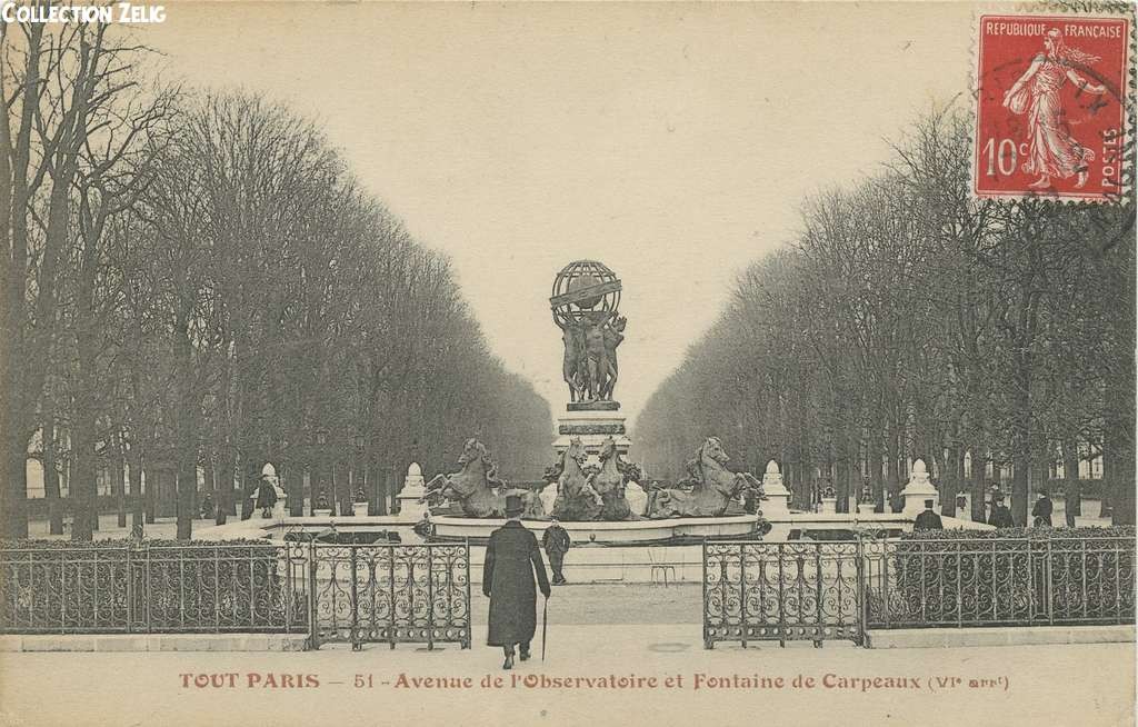 51 - Avenue de l'Observatoire et Fontaine Carpeaux