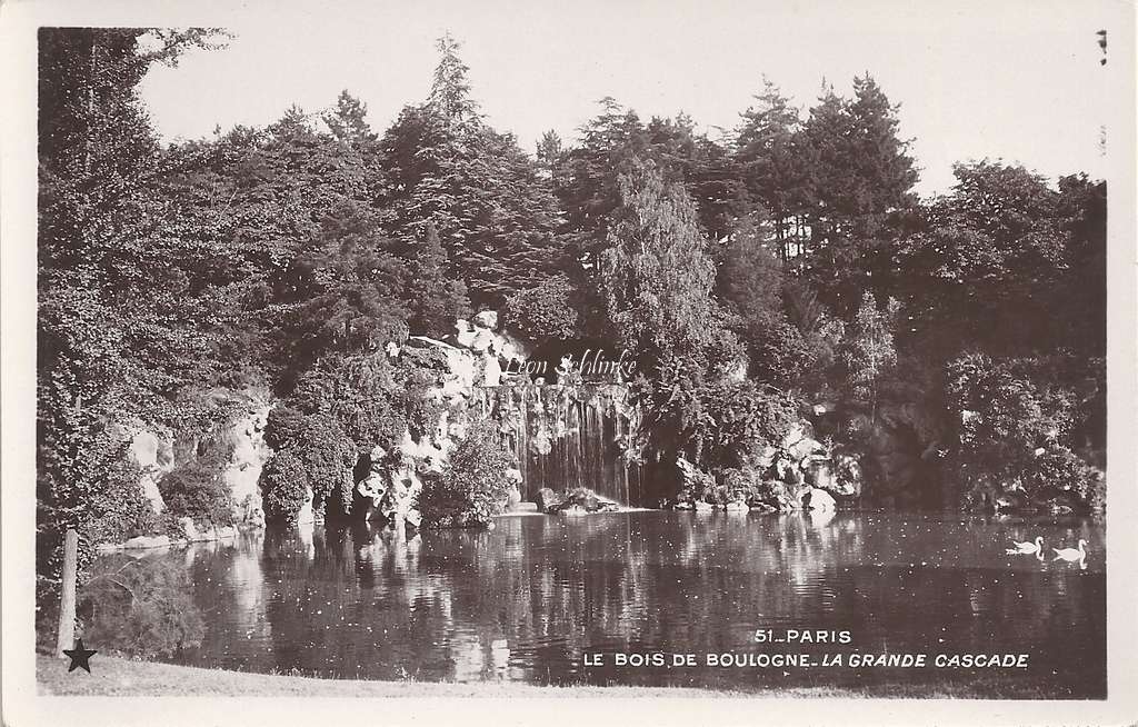 51 - Le Bois de Boulogne - La Grande Cascade