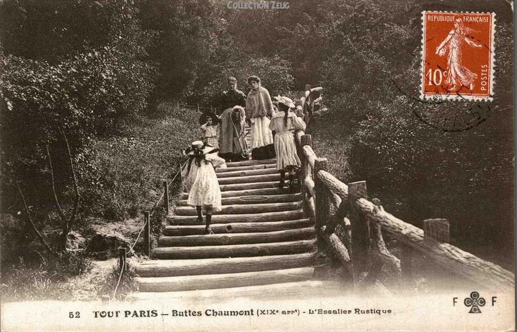 52 - Buttes-Chaumont - L'Escalier Rustique