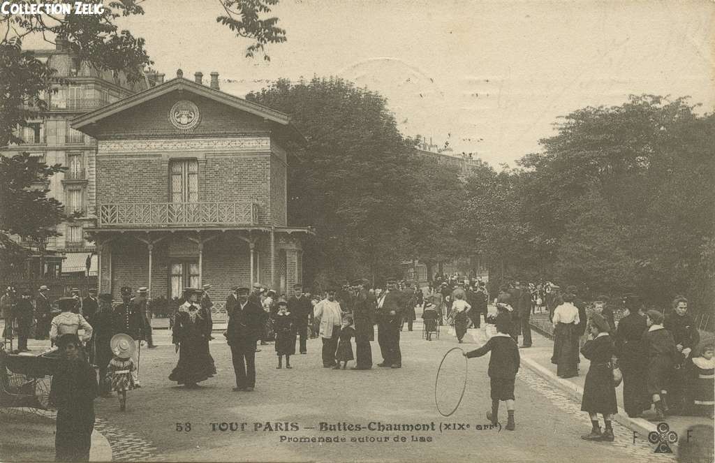 53 - Buttes-Chaumont - Promenade autour du Lac