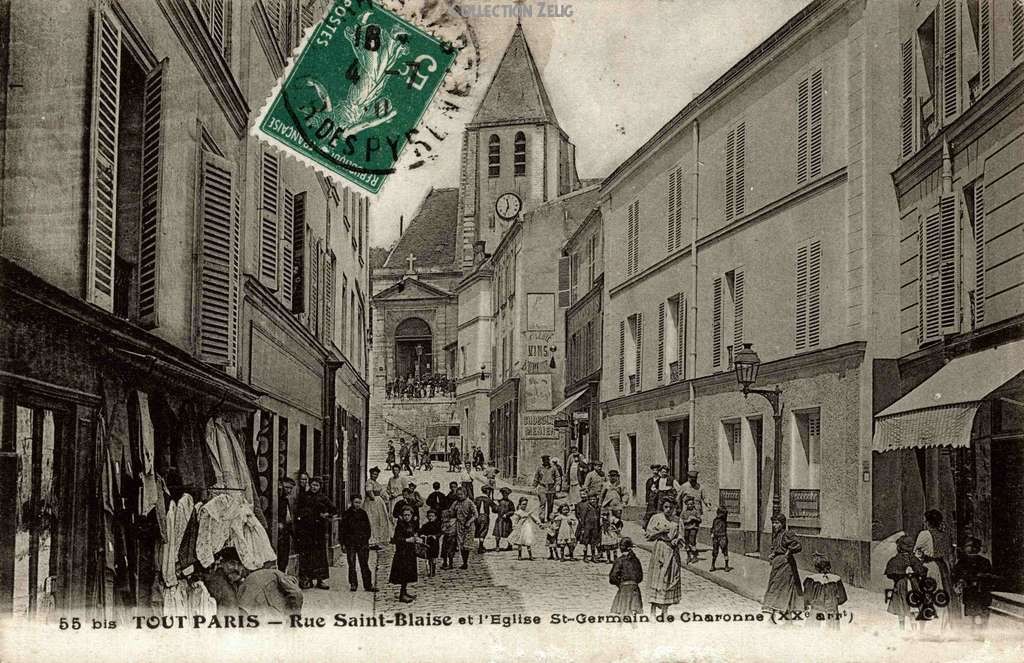 55 bis - Rue Saint-Blaise et l'Eglise St-Germain de Charonne