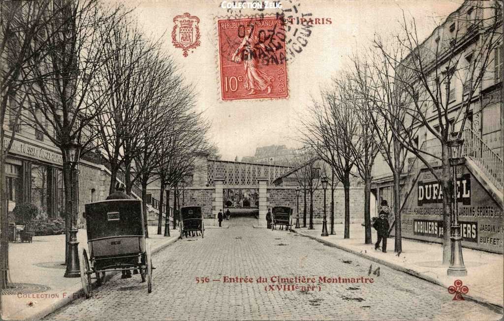 556 - Entrée du Cimetière Montmartre