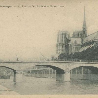 56 - Pont de l'Archevêché et Notre-Dame