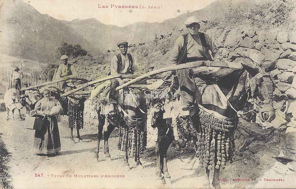 6 - 547 - Types de Muletiers d'Andorre