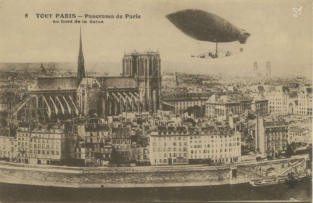 6 - Panorama de Paris , au bord de la Seine