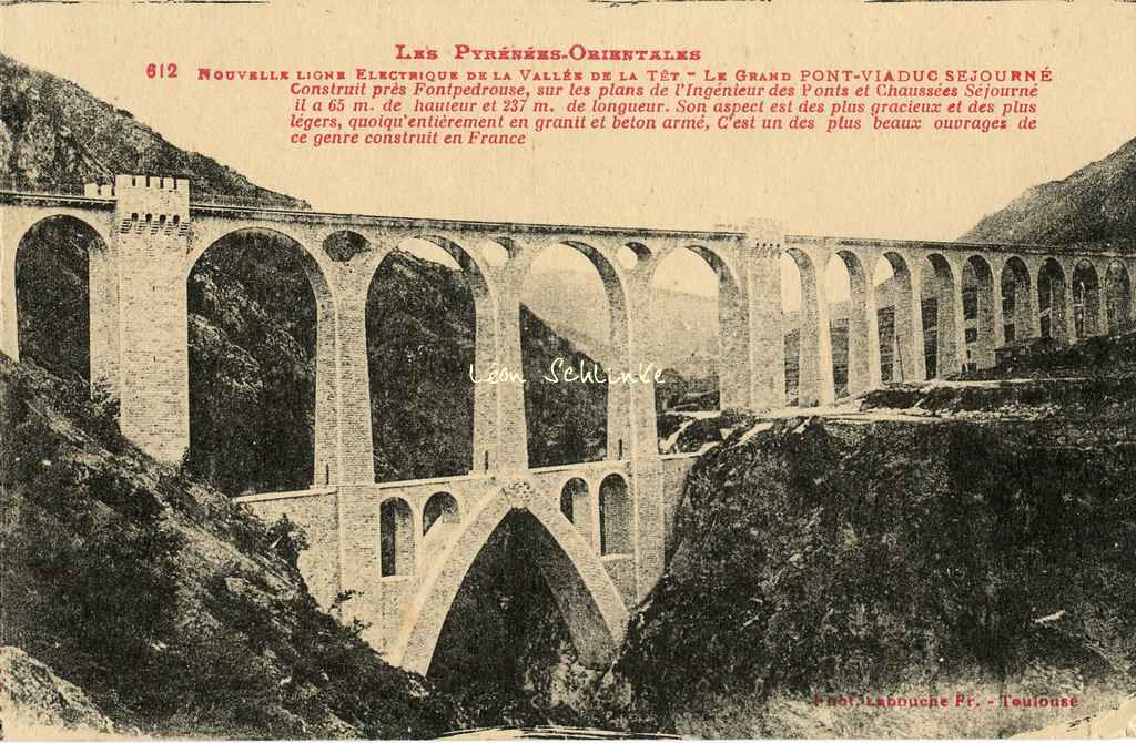 612 - Nouvelle ligne éléctrique - Le Pont-Viaduc Séjourné