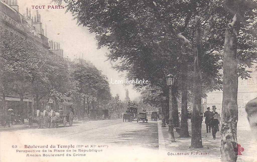 63 - Boulevard du Temple - Ancien Boulevard du Crime (III & XI)