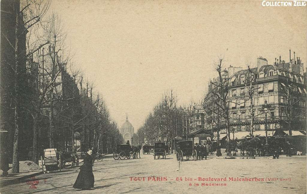 64 bis - Boulevard Malesherbes à la Madeleine