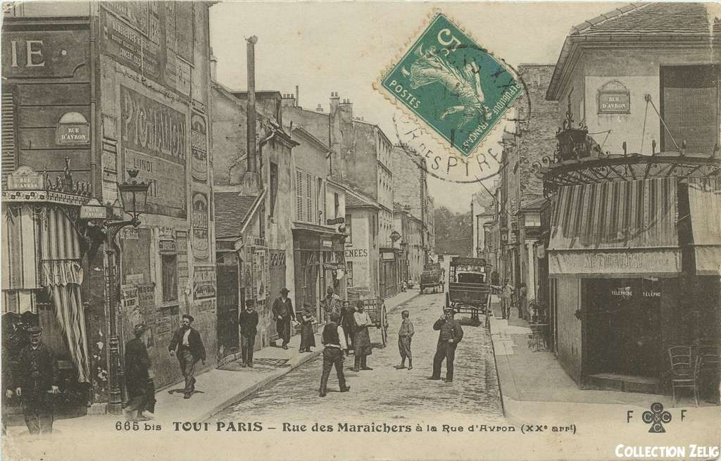 665 bis - Rue des Maraîchers à la Rue d'Avron