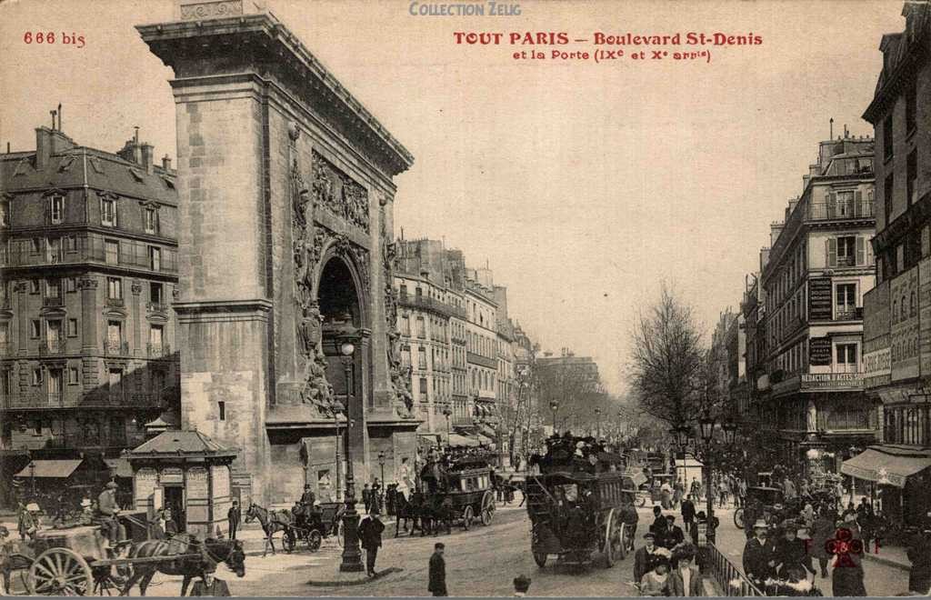 666 bis - Boulevard Saint-Denis et la Porte