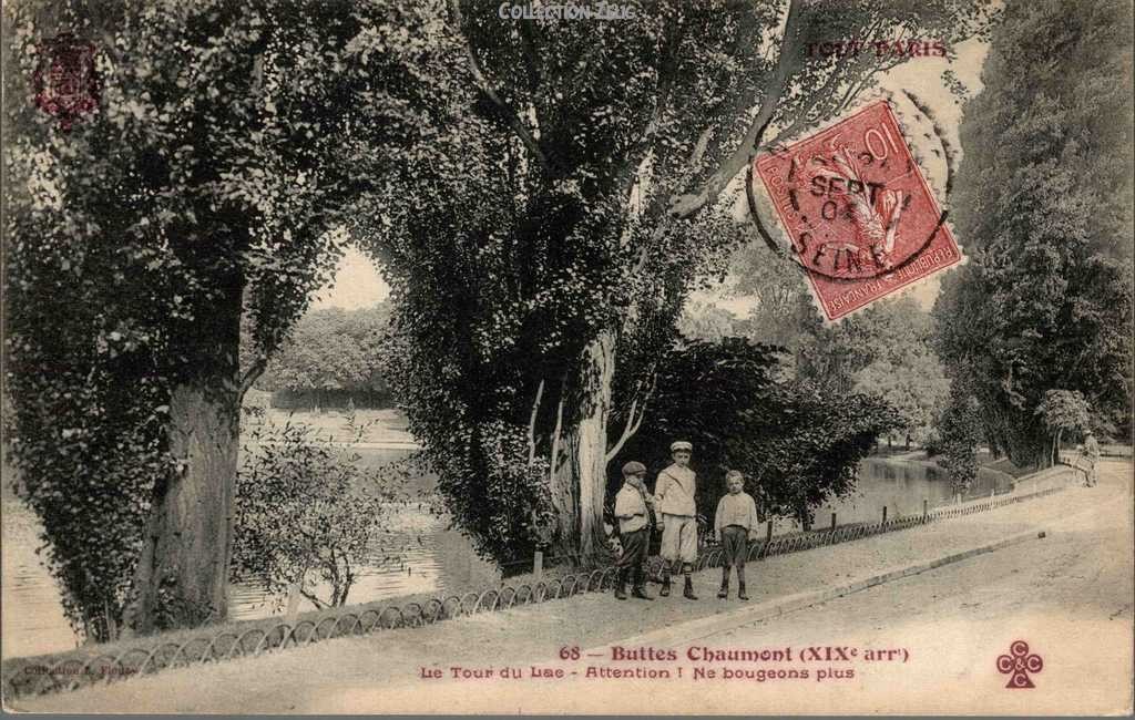 68 - Buttes-Chaumont - Le Tour du Lac, attention ! ne bougeons plus !!