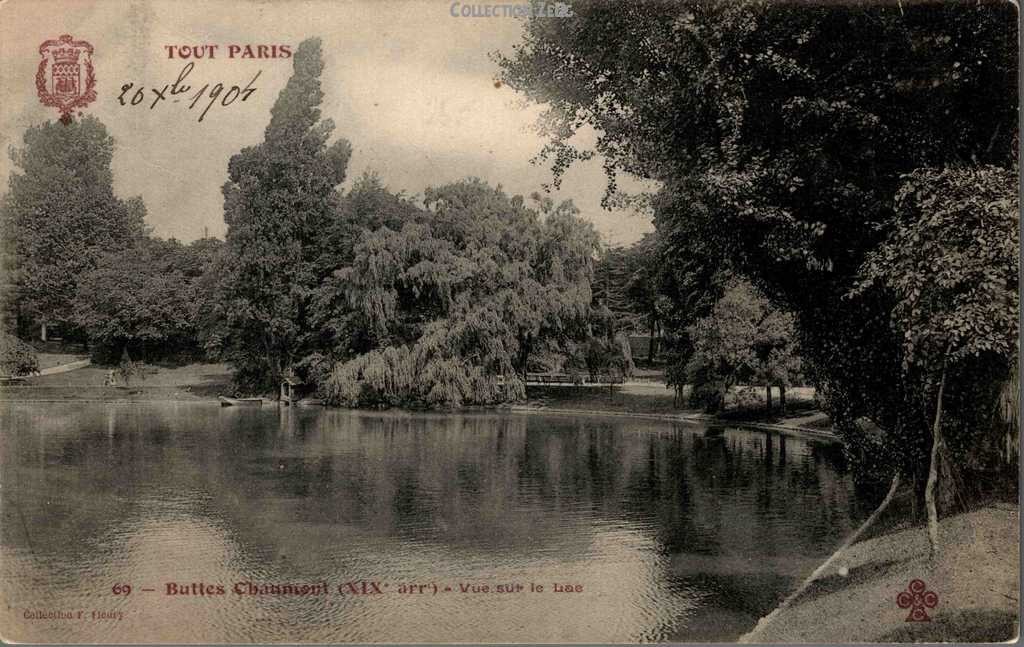 69 - Buttes-Chaumont - Vue sur le Lac