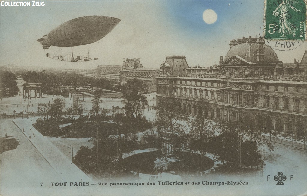 7 - Vue panoramique des Tuileries et des Champs-Elysées