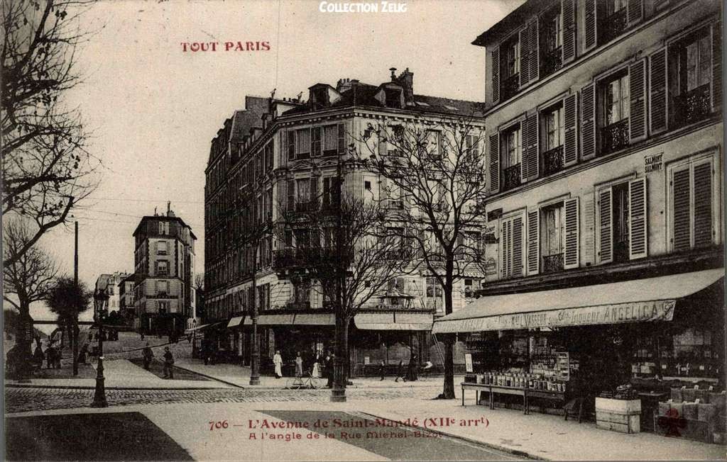 706 - L'Avenue de St-Mandé à l'angle de la Rue Michel-Bizot