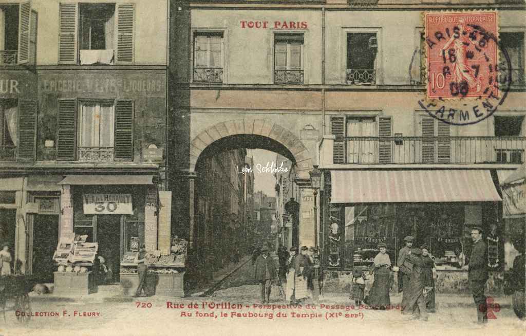 720 - Rue de l'Orillon, Passage Bouchardy