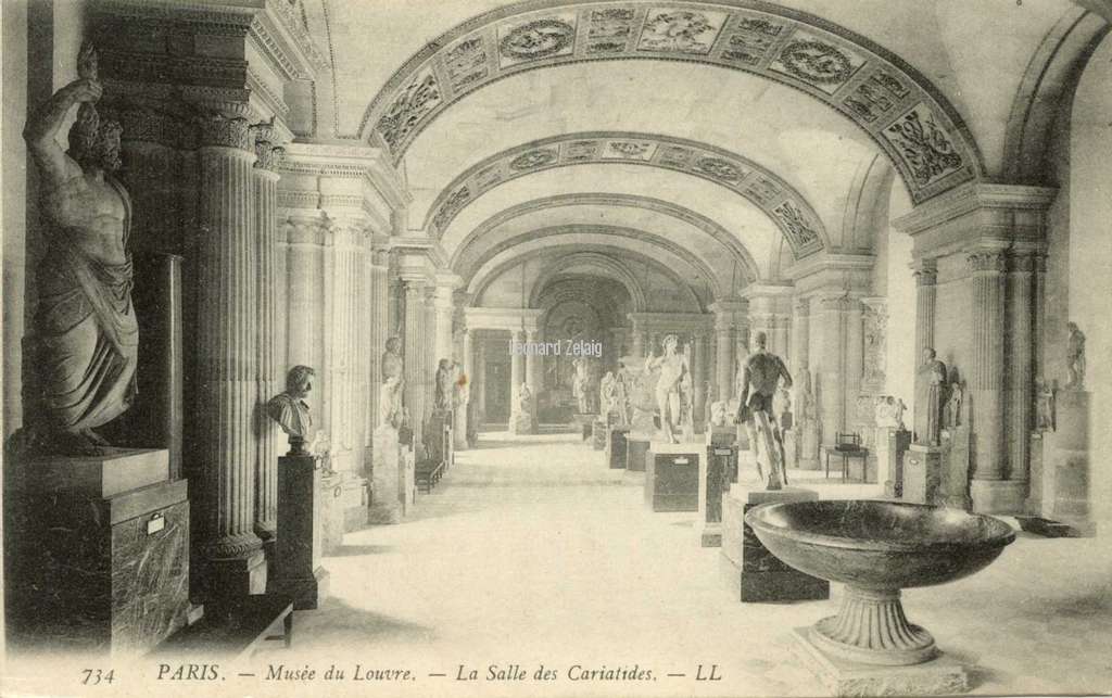 734 - PARIS - Musée du Louvre - La Salle des Cariatides