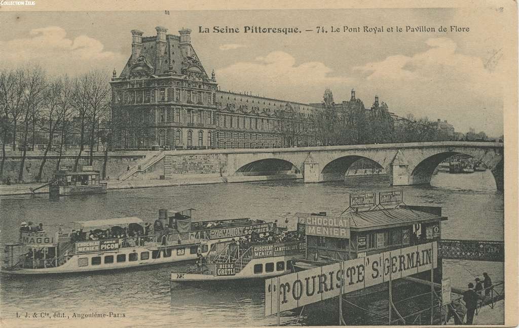 74 - Le Pont-Royal et la Pavillon de Flore