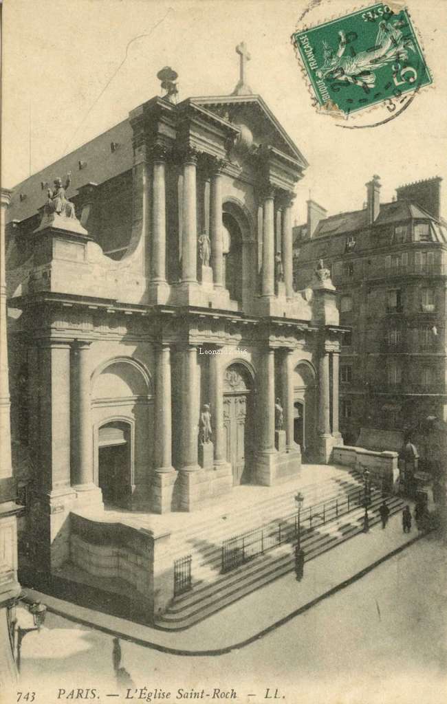 743 - PARIS - L'Eglise Saint-Roch
