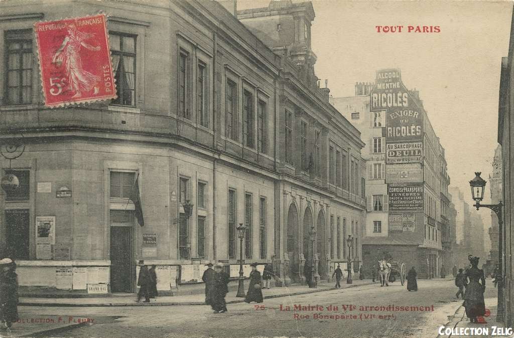 75 - La Mairie du VI° arrondissement - Rue Bonaparte