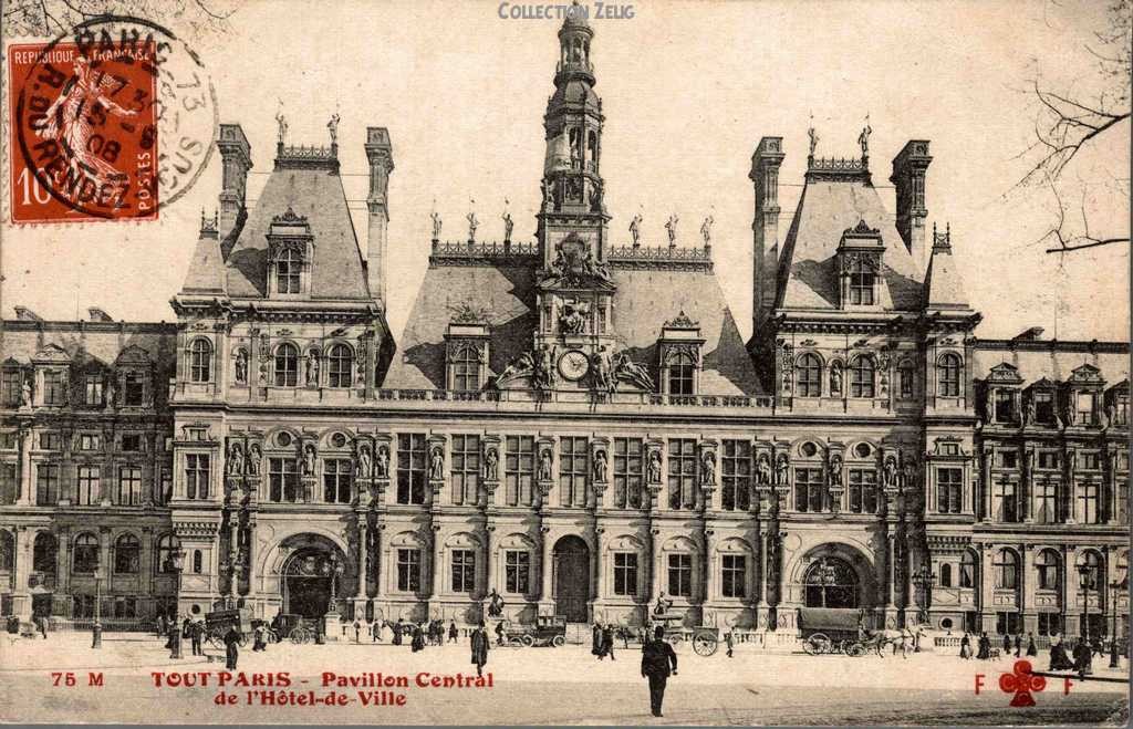 75 M - Pavillon central de l'Hôtel de Ville
