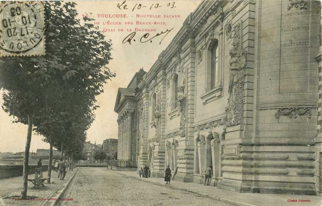 75 - Nouvelle façade de l'Ecole des Beaux Arts - Quai de la Daurade